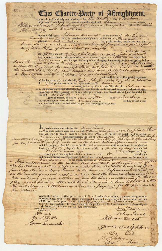 Charter agreement