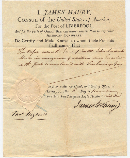 Consular certificate